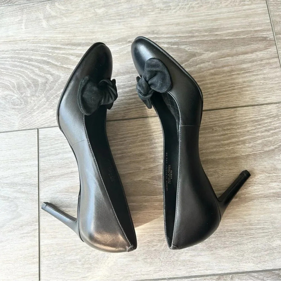 Lauren Ralph Lauren Georgie Black Bow Tie Pumps - Picture 9 of 12